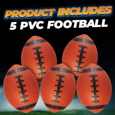 كرات قدم صغيرة مقاس 6 بوصات للأطفال (عبوة من 5) - ألعاب كرة قدم PVC قابلة للنفخ للأولاد والبنات مع مضخة يدوية، كرات رياضية صغيرة سهلة الإمساك للفناء الخلفي، والعطلات، ومفضلات الحفلات، في الداخل/الخارج in Kuwait