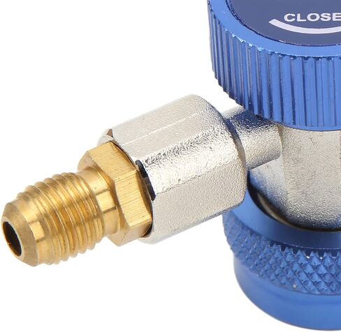 CHICIRIS R134A AC تكييف الهواء مقرنة سريعة عالية منخفضة محول لHVAC، ارتفاع معدل التدفق موصلات سريعة لمجموعة قياس التيار المتردد، الأحمر والأزرق، مجموعة من 2 in Kuwait