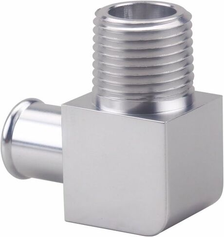 2pc Heater Hose Fitting 3/4" Water Pump 5/8" 90° Intake for Chevy SBC V8 Engines in Saudi Arabia