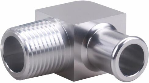 2pc Heater Hose Fitting 3/4" Water Pump 5/8" 90° Intake for Chevy SBC V8 Engines in Saudi Arabia