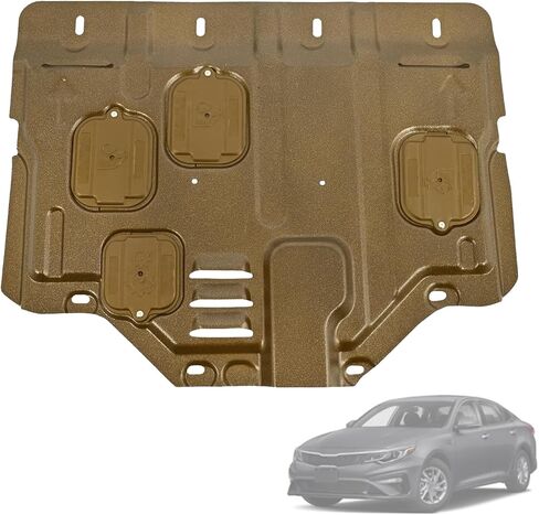 Engine Splash Shield Guard for Kia Optima 2016-2020 / Hyundai Sonata 2015-2017- Heavy-Duty PVC Skid Plate for Radiator, Engine & Transmission - w/Extended Cover, Service Holes & Vent Design in Saudi Arabia