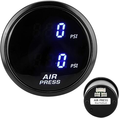 Akozon 2 Inch Blue Led Digital Air Pressure Gauge Psi Boost Meter Sensor Kit for Cars in Saudi Arabia