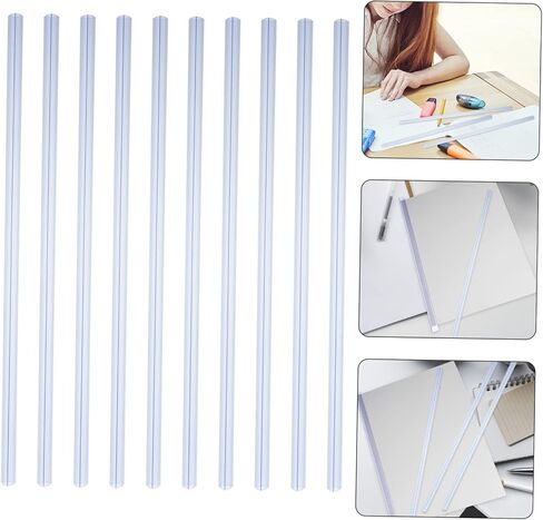 10pcs Plastic Slide Binders for Documents Loose Leaf Clips Easy Page Addition Removal for Sorting Documents DIY Projects Reliable Binding Bars in Saudi Arabia