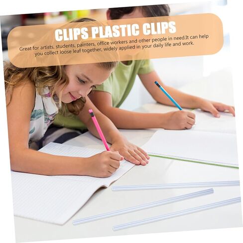 10pcs Plastic Slide Binders for Documents Loose Leaf Clips Easy Page Addition Removal for Sorting Documents DIY Projects Reliable Binding Bars in Saudi Arabia