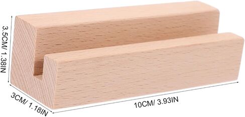 Garneck Multi-function Wooden Display Stand for Desk Calendar Photo Clips Sturdy Base Slot for Stability for Tabletop Decor Party Use in Saudi Arabia