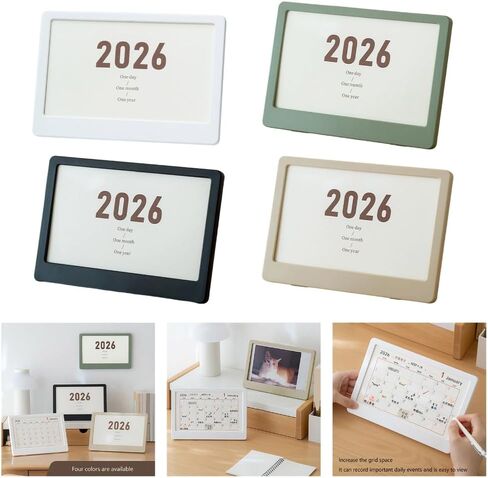 Double Purpose Desk Calendar Holder Photo Display Space Tilt for Optimal Viewing Lightweighted in Saudi Arabia