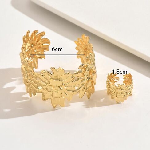 Gold Bangle Bracelets for Women Adjustable Cuff Bracelet Jewelry Elegant Gold Bangle Bracelets Gifts for Women in Saudi Arabia