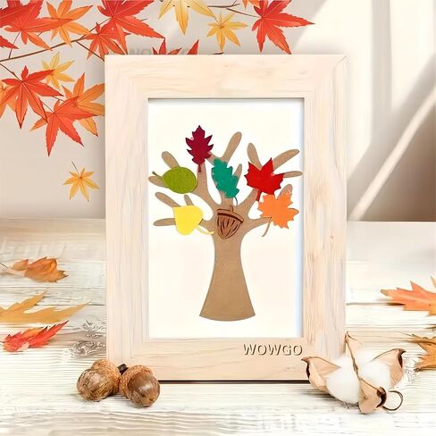 96Pcs Fall Thankful Trees Foam Craft Kits, Thanksgiving Trees Decorations Autumn Art Project Activity Thanksgiving Party Home Decoration in Saudi Arabia
