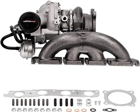 مجموعة الشاحن التوربيني maxpeedingrods K03 لـ 2009-2017 Audi A4 A5 A6 Quattro allroad Q5 L4 2.0L مع محرك CDNB CDNC CAEA CAEB CFKA، لمقعد Volkswagen Passat Exeo، 06H145702L، سلسلة PVL الأساسية in Kuwait