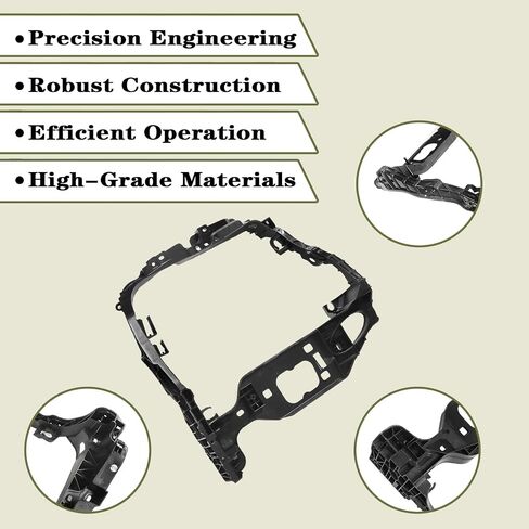 Priprilod Radiator Support Assembly w/Bracket Right Passager Side Center，Compatible With Porsche Macan 2015 2016 2017 2018#95B805594 in Saudi Arabia