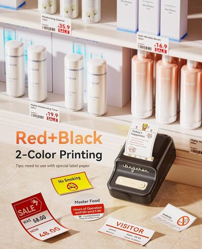 NIIMBOT Sticker Printer, B21 Pro Portabel Sticker Maker, Bluetooth Label Maker, 300DPI HD Label Printer for Photos, Notes, Study Graphics, Memo Maker,50x30mm Label(White) in Saudi Arabia