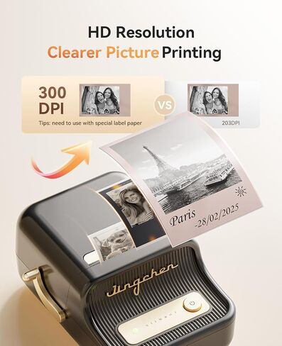 NIIMBOT Sticker Printer, B21 Pro Portabel Sticker Maker, Bluetooth Label Maker, 300DPI HD Label Printer for Photos, Notes, Study Graphics, Memo Maker,50x30mm Label(White) in Saudi Arabia