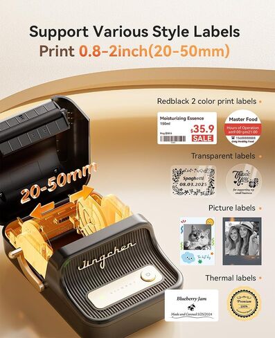 NIIMBOT Sticker Printer, B21 Pro Portabel Sticker Maker, Bluetooth Label Maker, 300DPI HD Label Printer for Photos, Notes, Study Graphics, Memo Maker,50x30mm Label(White) in Saudi Arabia