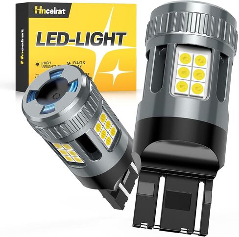 3157 LED Turn Signal Bulb, 600% Super Bright 3156 LED Bulb Amber CANBUS Error Free Anti Hyper Flash 3457na 3057 Front Rear Blinker Turn Signal Light, 2 Pack in Saudi Arabia