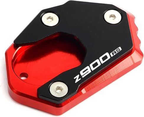 شوك الإطار متوافقة مع Z900rs SE/Cafe 2018-2025 ملحقات الدراجات النارية حامل جانبي لوحة تمديد لوحة دعم (أحمر) in Kuwait