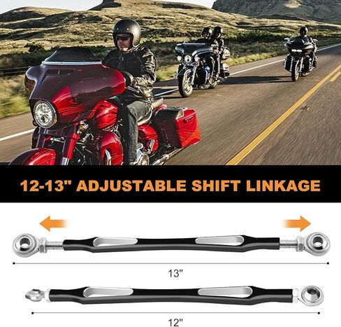 رابط التحول، رابط ناقل الحركة قابل للتعديل متوافق مع Harley Davidson Street Glide، Electra Glide، Road King، Road Glide، Tri Glide، Softail 1986-لاحقًا in Kuwait