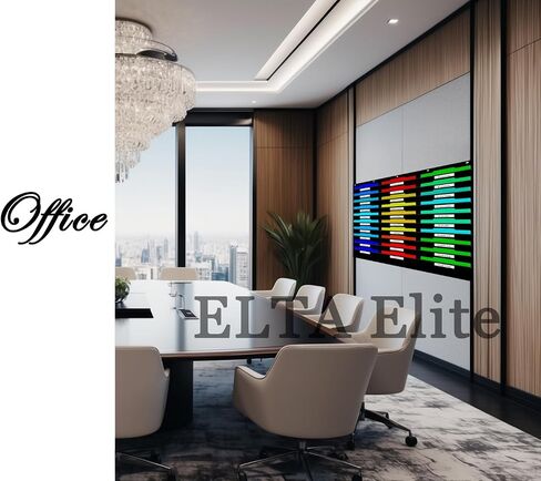30 Folders Hanging Wall Organizer, 42" W x 47" H, Wall Mount or Door/Rod Mount, For Files, assignments, School, Office, College, Classroom, Dorm, Storage + Wall Mounting Hardware & Labels Included in Kuwait