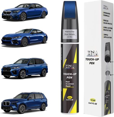 XNA Alpine White(300) لطلاء BMW Touch Up Paint، مزيل خدوش السيارة لإصلاح الشقوق والرقائق، طقم إصلاح خدوش السيارة 2 في 1 سريع وسهل الإصلاح مع الألوان المتطابقة تمامًا in Kuwait