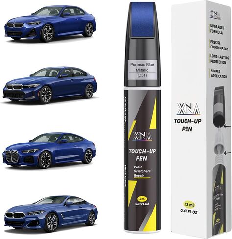 XNA Alpine White(300) لطلاء BMW Touch Up Paint، مزيل خدوش السيارة لإصلاح الشقوق والرقائق، طقم إصلاح خدوش السيارة 2 في 1 سريع وسهل الإصلاح مع الألوان المتطابقة تمامًا in Kuwait