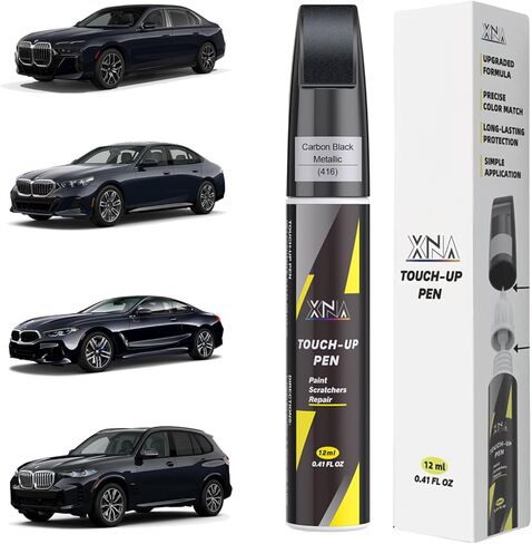 XNA Alpine White(300) لطلاء BMW Touch Up Paint، مزيل خدوش السيارة لإصلاح الشقوق والرقائق، طقم إصلاح خدوش السيارة 2 في 1 سريع وسهل الإصلاح مع الألوان المتطابقة تمامًا in Kuwait