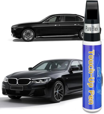 Black Touch Up Paint for Cars, Car Paint Touch Up Pen with Varnish Clear Coat Pen 2pcs, Car Scratch Repair Pen, Lasting Auto Scratch Remover, Quick and Easy Fix Vehicles Chip Rim Scuff Repair in Saudi Arabia