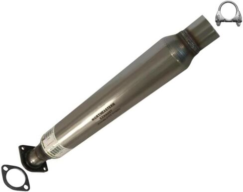 Northeastern Exhaust - Stainless Steel Direct fit Exhaust Resonator Pipe Compatible with Chevrolet Monte Carlo 2006 3.9L in Saudi Arabia