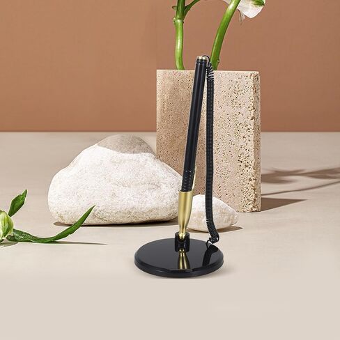 10pcs Secure Pen With Chain - Security Pen Holder Counter With Chain And Base For Reception Office Bank Work Hotel Lobbies Retail Stores Home in Saudi Arabia