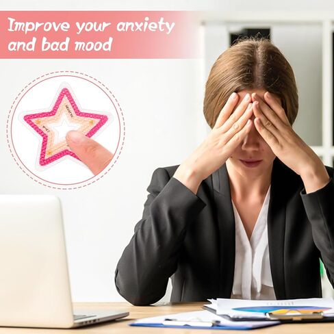 60 قطعة من الملصقات الحسية للقلق، ملصقات مزخرفة قابلة لإعادة الاستخدام، ملصق تململ الذهن، ملصق مهدئ للتنفس للأطفال والكبار in Kuwait