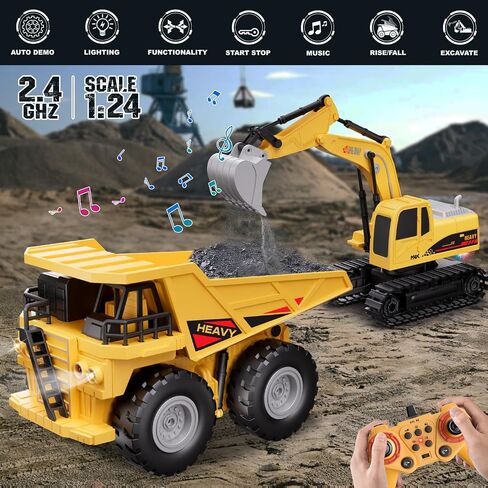Remote Control Forklift 12 Channel 2 Mode RC Forklift, W/Pallets/Boxes/Sound/Light/Spray, Two Rechargeable Batteries & Charge, Kids Forkliftrrucks Toy Christmas & Birthday Gifts in Saudi Arabia