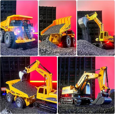 Remote Control Forklift 12 Channel 2 Mode RC Forklift, W/Pallets/Boxes/Sound/Light/Spray, Two Rechargeable Batteries & Charge, Kids Forkliftrrucks Toy Christmas & Birthday Gifts in Saudi Arabia