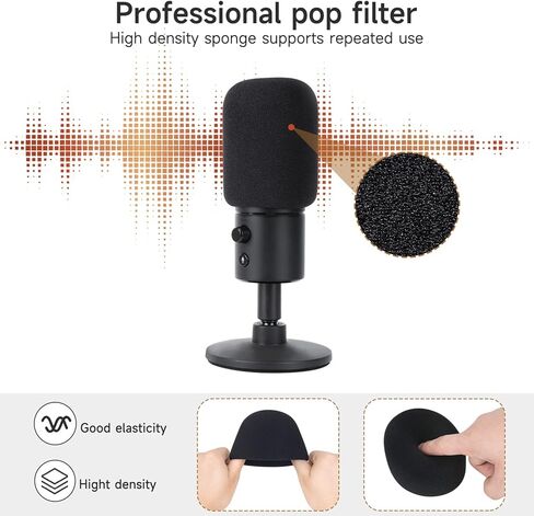 WIBOND Razer Seiren Mini Boom Arm Mic Stand with Mic Foam Cover - Mic Suspension Stand Mic Stand and Windscreen Compatible with Streaming Microphone Razer Seiren Mini in Kuwait