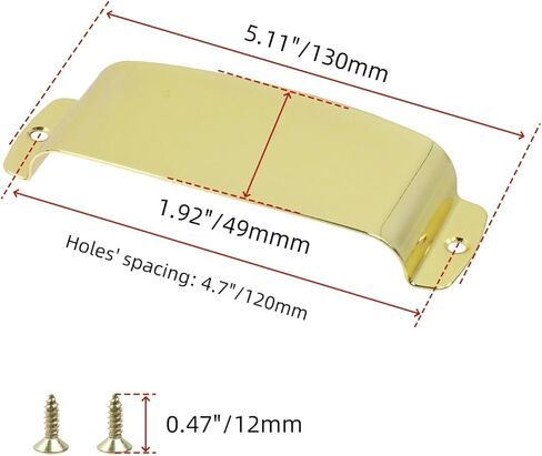 FarBoat Pickup Cover Replacement Part with Screws for Jazz Bass Guitar(Silver) in Kuwait