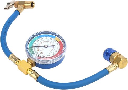 Tbest R134A AC Pressure Gauge Digital Refrigerant Charging Hose High Performance Auto Diagnostic Tool for Car Truck Vehicles Plastic Metal Construction in Saudi Arabia