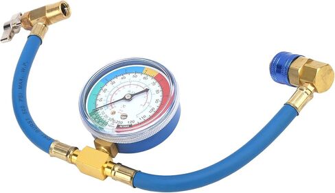 Tbest R134A AC Pressure Gauge Digital Refrigerant Charging Hose High Performance Auto Diagnostic Tool for Car Truck Vehicles Plastic Metal Construction in Saudi Arabia