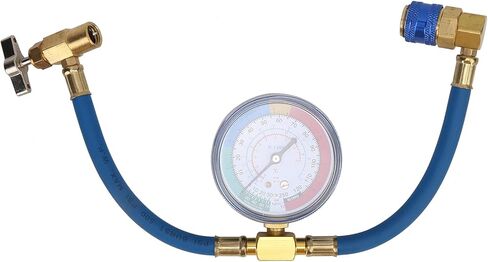 Tbest R134A AC Pressure Gauge Digital Refrigerant Charging Hose High Performance Auto Diagnostic Tool for Car Truck Vehicles Plastic Metal Construction in Saudi Arabia