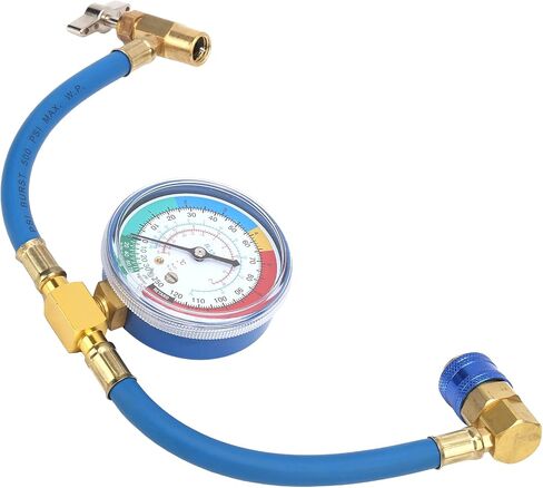 Tbest R134A AC Pressure Gauge Digital Refrigerant Charging Hose High Performance Auto Diagnostic Tool for Car Truck Vehicles Plastic Metal Construction in Saudi Arabia