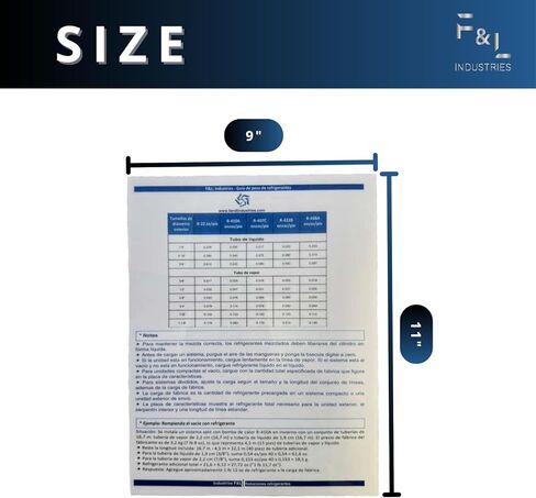 البطاقات المرجعية السريعة F&L HVAC - دليل شحن غاز التبريد واستكشاف الأخطاء وإصلاحها لمكيفات الهواء والمضخات الحرارية - مزدوجة الجوانب، مقاومة للماء (4 بطاقات) (مخطط HVAC ES-Spanish) in Kuwait