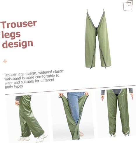 Milisten 3pcs Rain Pants for Adults Outdoor Hiking Pants Breathable Double Design for Camping and Cycling Fit Lightweight and in Saudi Arabia