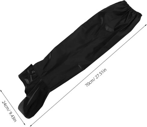 1pair Rain Pants for Motorcycle Riding Outdoor Activities and Hiking -Skid Trousers Boot Covers for Men and Women Black in Saudi Arabia