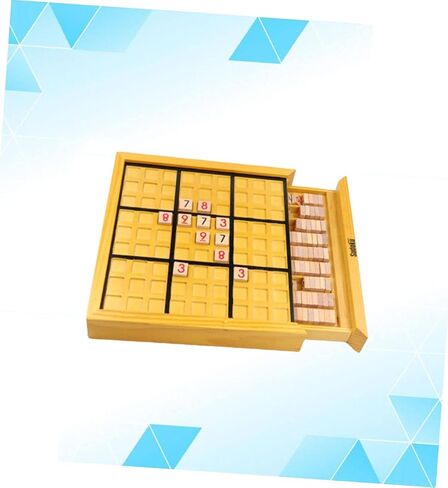 BESPORTBLE Wooden Sudoku Board Game for Adults 9x9 Puzzle Number Tiles for Logical Reasoning and Family Fun in Saudi Arabia