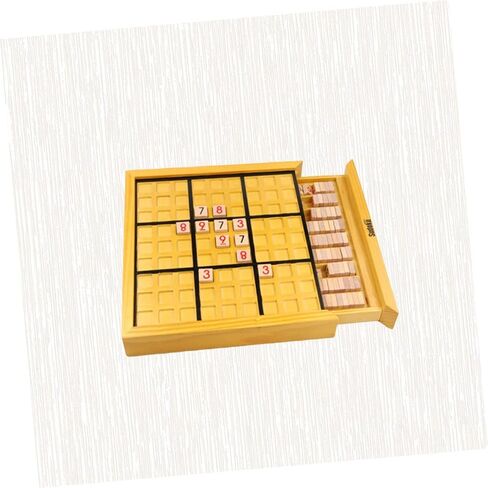 BESPORTBLE Wooden Sudoku Board Game for Adults 9x9 Puzzle Number Tiles for Logical Reasoning and Family Fun in Saudi Arabia