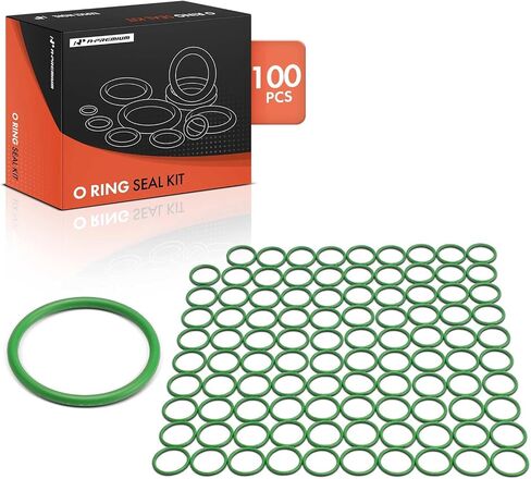 A-Premium Universal AC System Repair Kit, Exact ID (20.22±0.25mm) Exact CS (1.78±0.08mm), HNBR, 100Pcs in Saudi Arabia