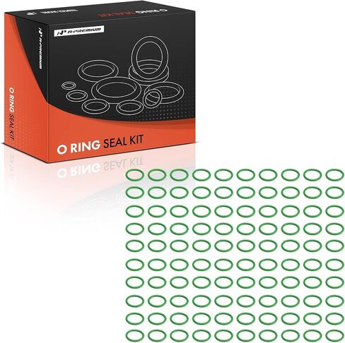 A-Premium Universal AC System Repair Kit, Exact ID (12.70±0.13mm) Exact CS (1.78±0.08mm), HNBR, 100Pcs in Saudi Arabia