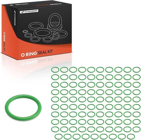 A-Premium Universal AC System Repair Kit, Exact ID (12.00±0.13mm) Exact CS (1.50±0.08mm), HNBR, 100Pcs in Saudi Arabia