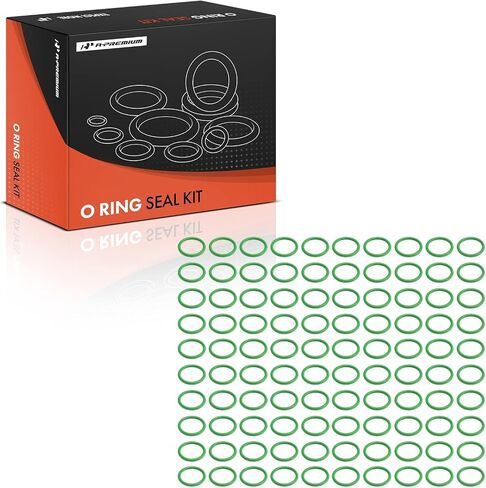 A-Premium Universal AC System Repair Kit, Exact ID (12.00±0.13mm) Exact CS (1.50±0.08mm), HNBR, 100Pcs in Saudi Arabia