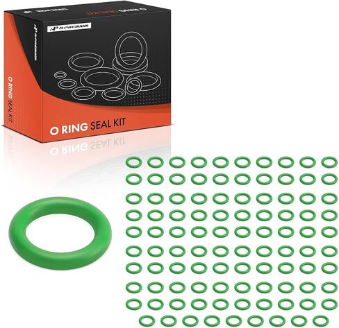 A-Premium Universal AC System Repair Kit, Exact ID (6.60±0.13mm) Exact CS (1.78±0.08mm), HNBR, 100Pcs in Saudi Arabia