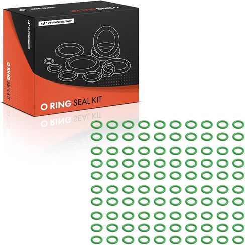 A-Premium Universal AC System Repair Kit, Exact ID (6.60±0.13mm) Exact CS (1.78±0.08mm), HNBR, 100Pcs in Saudi Arabia
