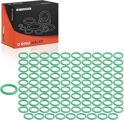 A-Premium Universal AC System Repair Kit, Exact ID (19.00±0.25mm) Exact CS (2.50±0.08mm), HNBR, 100Pcs in Saudi Arabia