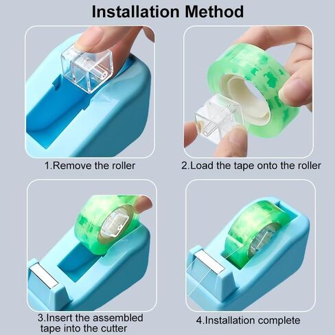 Tape Dispenser, Desktop Tape Dispenser with Nonskid Base, Refillable Adhesive Roll Holder for Masking Heat Transfer Painters Kitchen Tapes, Fit 1 Inch Core, School Office Supplies, Purple in Saudi Arabia
