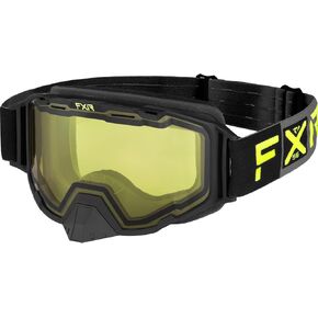 FXR Maverick Snowmobile Goggle Vivid Anti Fog Scratch Dual Pane Yellow Lens in Kuwait